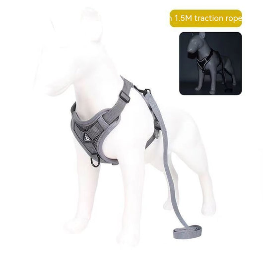 Arnés Reflectante Anti Deslizamiento con Cuerda de Tracción para Perros - Image 12