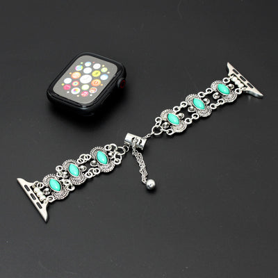 Reloj de Pulsera Turquesa con Brazalete Metálico - Image 11