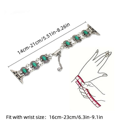 Reloj de Pulsera Turquesa con Brazalete Metálico - Image 12