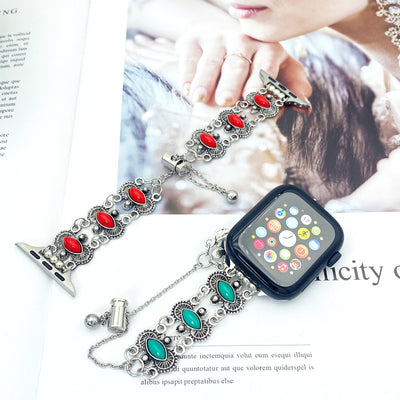 Reloj de Pulsera Turquesa con Brazalete Metálico - Image 25