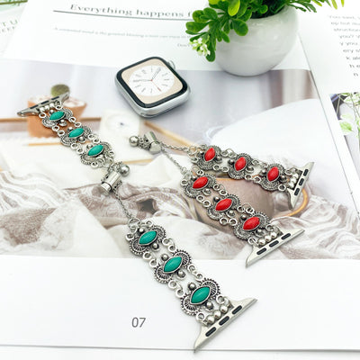 Reloj de Pulsera Turquesa con Brazalete Metálico - Image 26