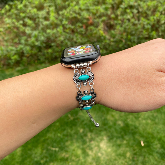 Reloj de Pulsera Turquesa con Brazalete Metálico - Image 30