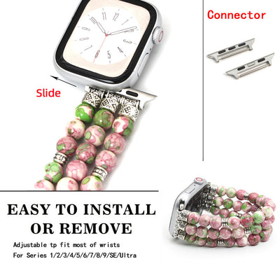 Pulsera de Reloj con Cuentas de Hilo - Image 7