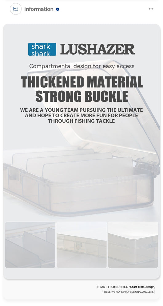 Caja Organizadora de Pesca con 5 Compartimentos Transparentes - Image 37