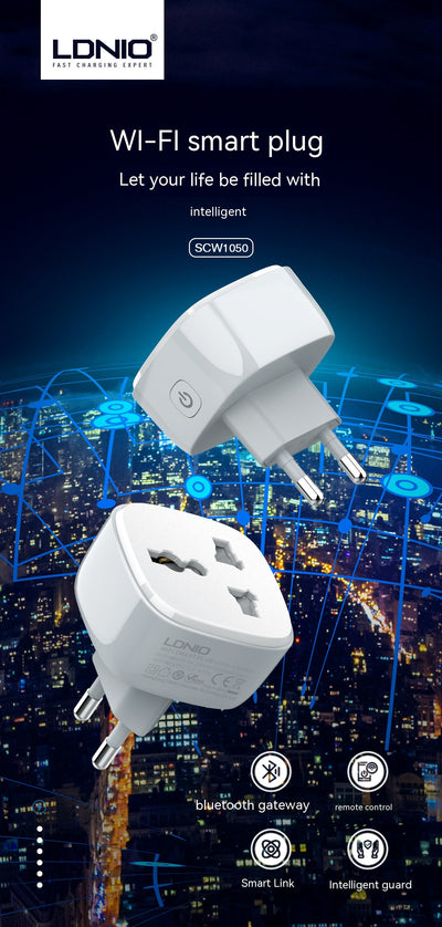 Enchufe Inteligente Remoto con Adaptador de Corriente Europeo y Británico - Image 29