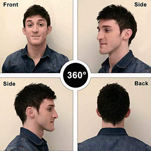 Peluca Natural para Hombre Adulto - Cabello Sintético Premium - Image 7