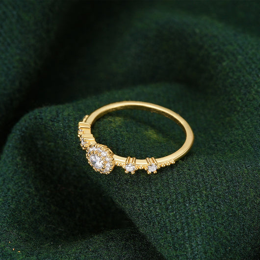 Anillo de Plata 925 con Cristales Incrustados - Diseño Europeo Romántico para Propuesta - Image 21