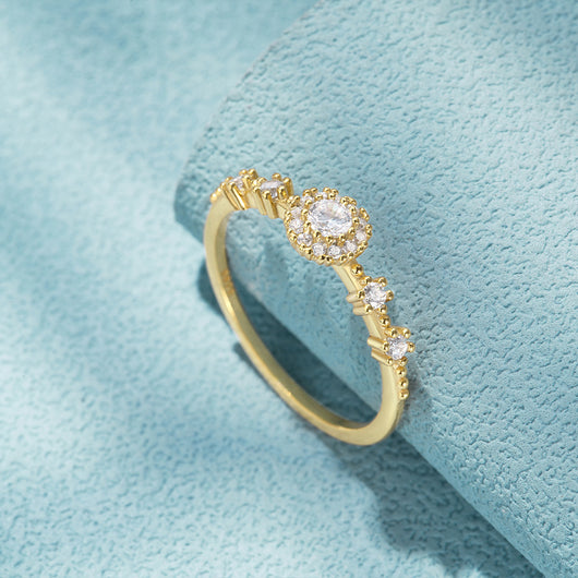 Anillo de Plata 925 con Cristales Incrustados - Diseño Europeo Romántico para Propuesta - Image 26