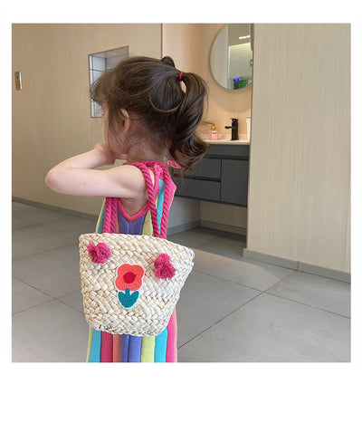 Bolsa Mensajera Infantil Tejida a Mano en Fibra Natural - Image 27
