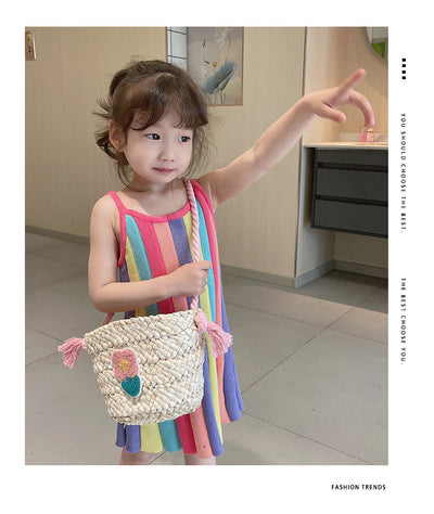 Bolsa Mensajera Infantil Tejida a Mano en Fibra Natural - Image 28