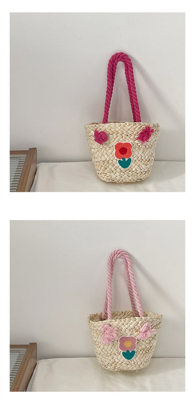 Bolsa Mensajera Infantil Tejida a Mano en Fibra Natural - Image 38