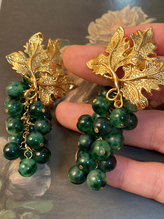 Aretes de Plata Artesanales con Diseño de Uva Vintage - Image 11