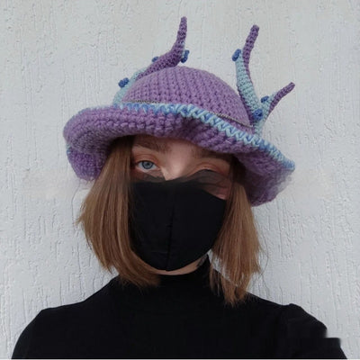 Gorro de Lana Cuernos Diabólicos - Ideal para Primavera Temprana - Image 19