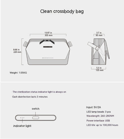 Bolso Desinfectante UV Multifuncional con Esterilizador - Image 22