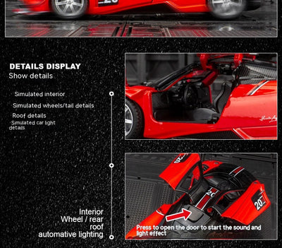 Modelo a Escala Pagani Fengshen Deportivo en Aleación - Ornamento de Colección - Image 19