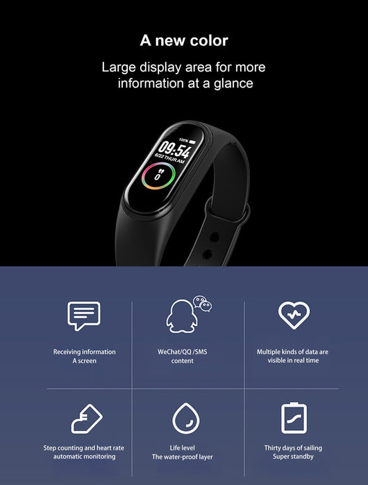 Pulsera Inteligente con Monitor de Frecuencia Cardíaca y Presión Arterial - Image 16