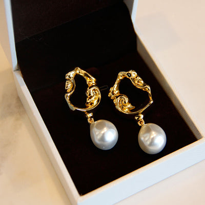 Aretes de Perla Barroca Irregular - Image 8