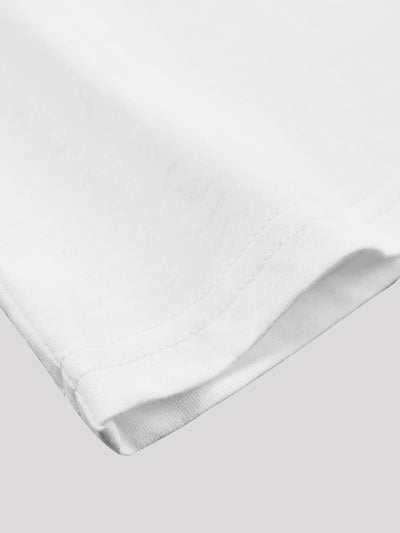 Playera Blanca Estampada de Manga Corta para Mujer - Image 8