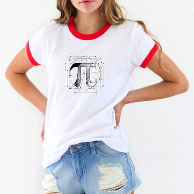Playera Blanca Estampada de Manga Corta para Mujer - Image 13