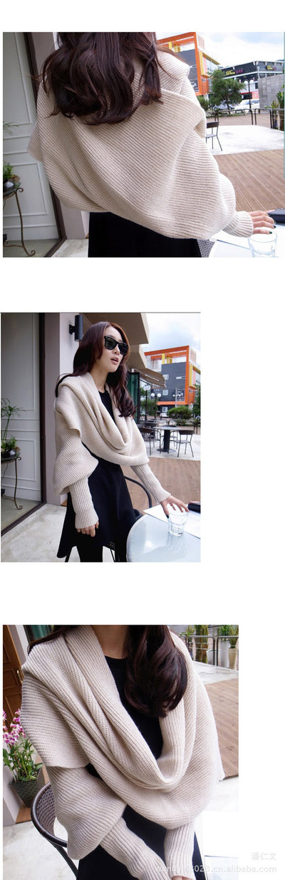 Poncho Chaleco Tejido de Lana para Otoño e Invierno - Image 29