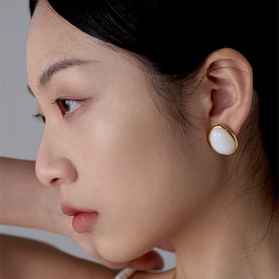 Aretes de Jade Blanco y Ojo de Tigre Estilo Chino - Diseño Exclusivo - Image 13