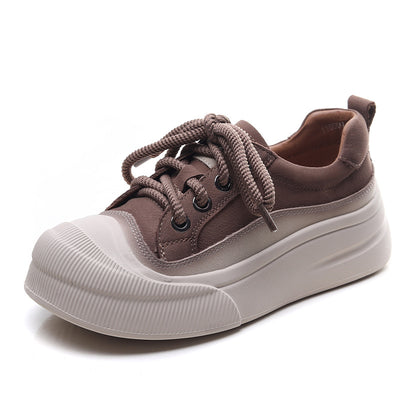 Zapatos Casuales de Cuero Vacuno Full Grain para Mujer con Cordones - Image 16