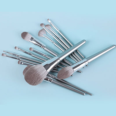 Set de 14 Brochas de Maquillaje con Mango de Madera Premium - Image 9