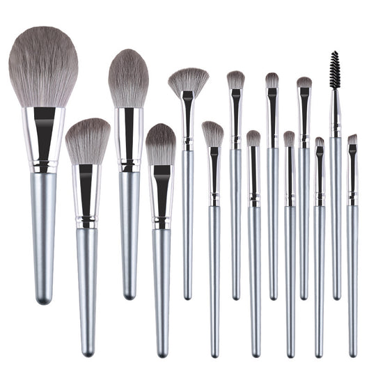 Set de 14 Brochas de Maquillaje con Mango de Madera Premium - Image 14