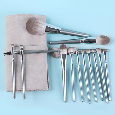 Set de 14 Brochas de Maquillaje con Mango de Madera Premium - Image 15