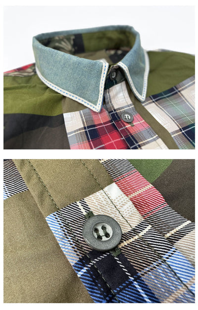 Camisa Retro Holgada con Costuras Aparentes de Manga Larga - Image 15