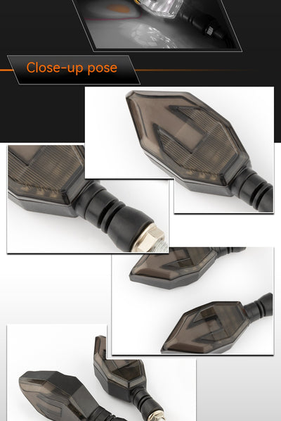 Luces Direccionales LED de Doble Color para Moto con Guía de Luz en Flecha - Image 10