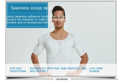 Camiseta Moldeadora con Relleno de Hombros Invisible para Hombre - Image 26