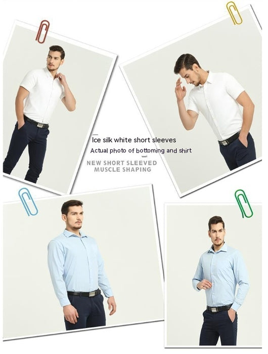 Camiseta Moldeadora con Relleno de Hombros Invisible para Hombre - Image 27