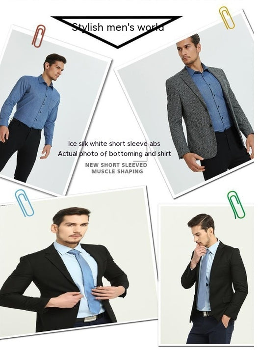 Camiseta Moldeadora con Relleno de Hombros Invisible para Hombre - Image 28
