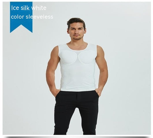 Camiseta Moldeadora con Relleno de Hombros Invisible para Hombre - Image 29