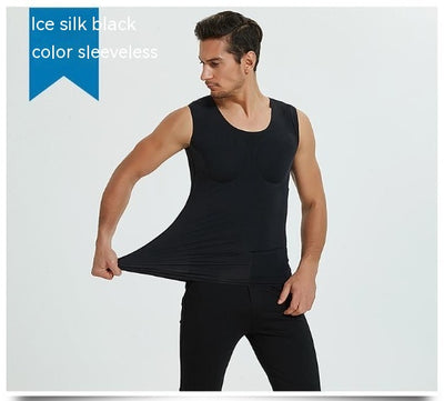 Camiseta Moldeadora con Relleno de Hombros Invisible para Hombre - Image 30