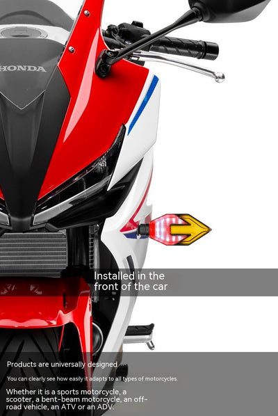 Luces Direccionales LED de Doble Color para Moto con Guía de Luz en Flecha - Image 14