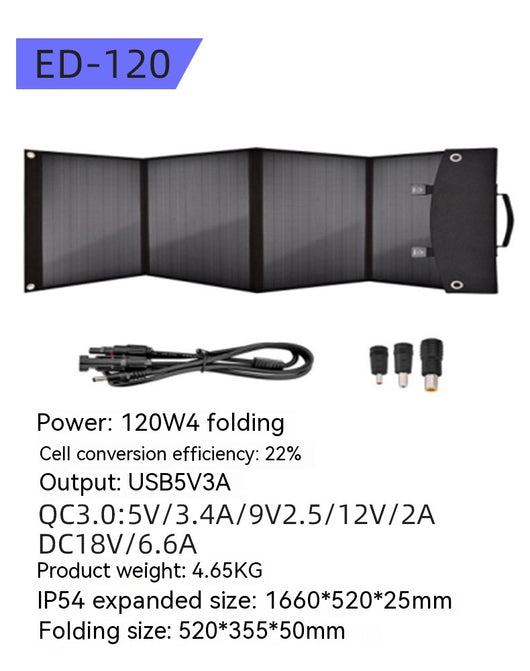Panel Solar Portátil 200W - Cargador Plegable de Alta Potencia para Aventuras Outdoor - Image 11