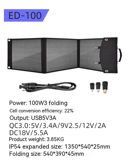 Panel Solar Portátil 200W - Cargador Plegable de Alta Potencia para Aventuras Outdoor - Image 13