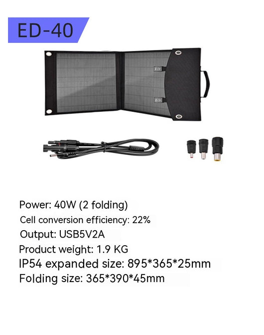 Panel Solar Portátil 200W - Cargador Plegable de Alta Potencia para Aventuras Outdoor - Image 17