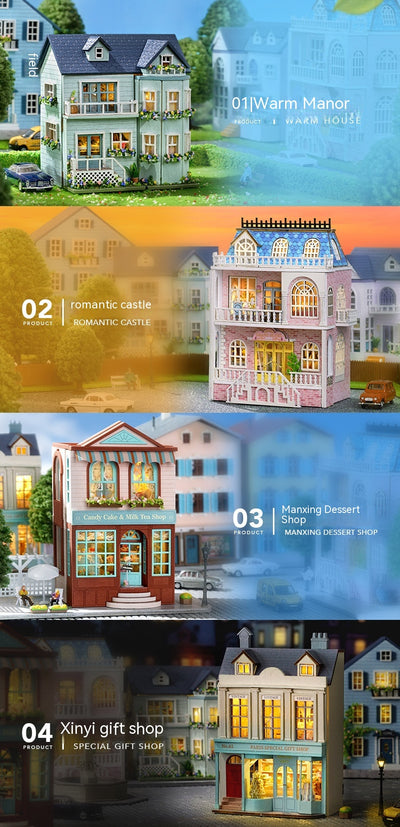 Miniatura de Casa Artesanal de Madera - Colección Adorable para Decorar - Image 46