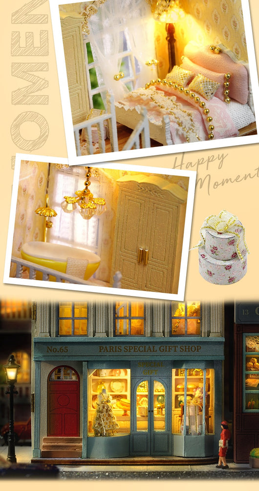 Miniatura de Casa Artesanal de Madera - Colección Adorable para Decorar - Image 57