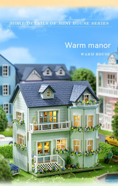 Miniatura de Casa Artesanal de Madera - Colección Adorable para Decorar - Image 59