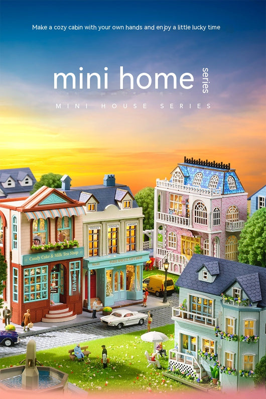 Miniatura de Casa Artesanal de Madera - Colección Adorable para Decorar - Image 61