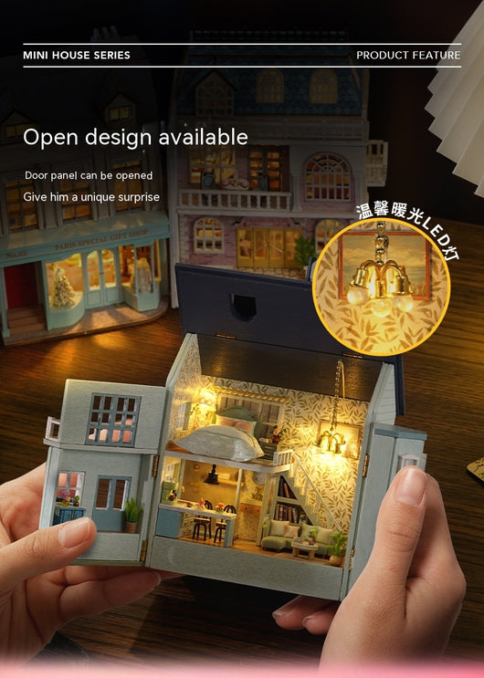 Miniatura de Casa Artesanal de Madera - Colección Adorable para Decorar - Image 68