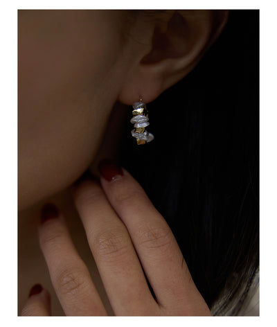 Aretes de Perla Barroca Natural Vintage - Image 9