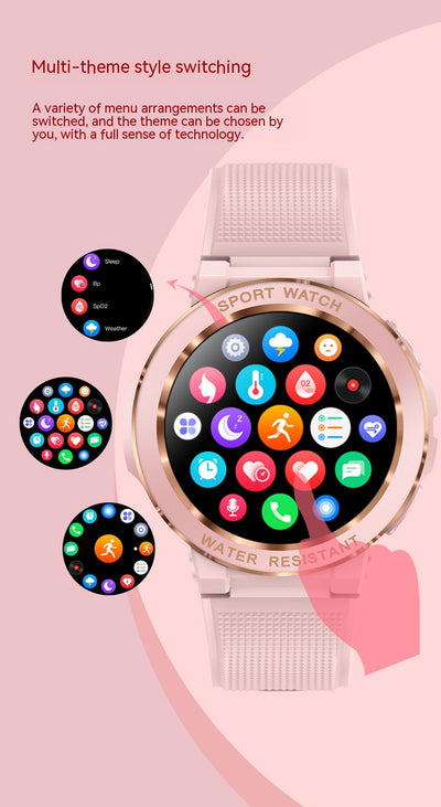 Reloj Inteligente Femenino MK60 con Llamadas Bluetooth y Múltiples Funciones - Image 23