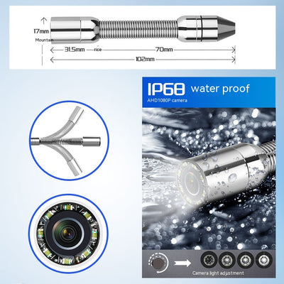 Endoscopio Detector de Tuberías Sumergible con Sonda de Acero Inoxidable - Image 44