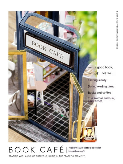 Casa de Café Cottage DIY - Maqueta de Madera Armable a Mano - Image 12