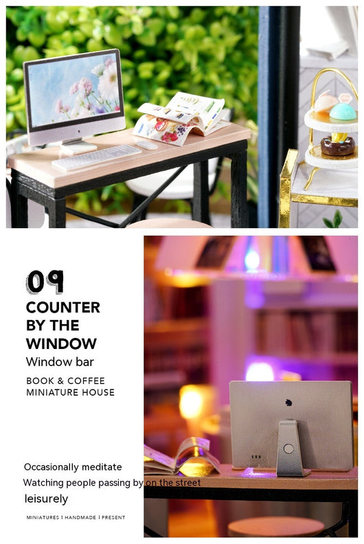 Casa de Café Cottage DIY - Maqueta de Madera Armable a Mano - Image 18